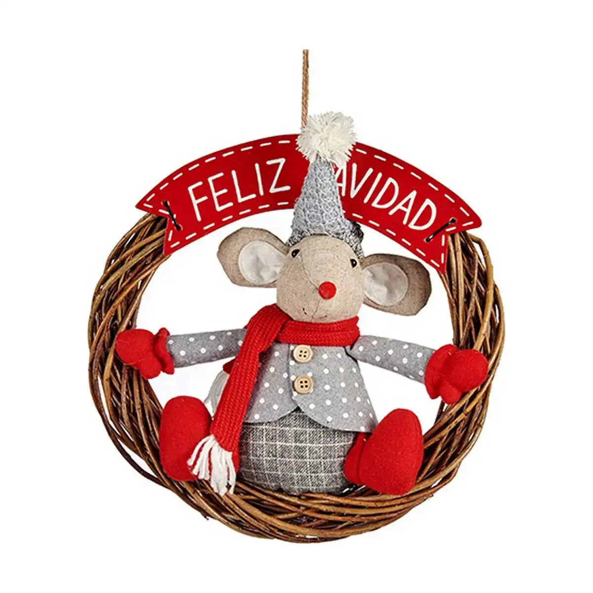 Decorations de noel souris 33 x 12 x 33 cm rouge gris blanc creme_1718. Bienvenue sur DIAYTAR COTE D'IVOIRE - Où le Shopping est une Affaire Personnelle. Découvrez notre sélection et choisissez des produits qui reflètent votre unicité et votre individualité.