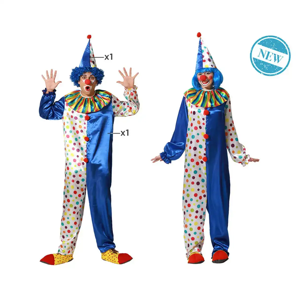 Deguisement pour adultes m l clown bleu_8074. Découvrez DIAYTAR COTE D'IVOIRE - Votre Source de Produits Variés et un Service Exceptionnel. Parcourez nos catégories et bénéficiez d'un service client dévoué, prêt à vous guider à chaque étape.