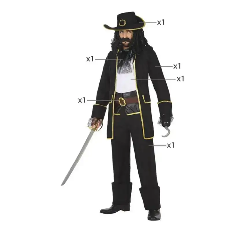 Deguisement pour adultes pirate noir xl 5 pieces 5 unites _7594. DIAYTAR COTE D'IVOIRE - Votre Destination pour un Shopping Inoubliable. Naviguez à travers notre catalogue et choisissez des produits qui vous marquent par leur originalité.
