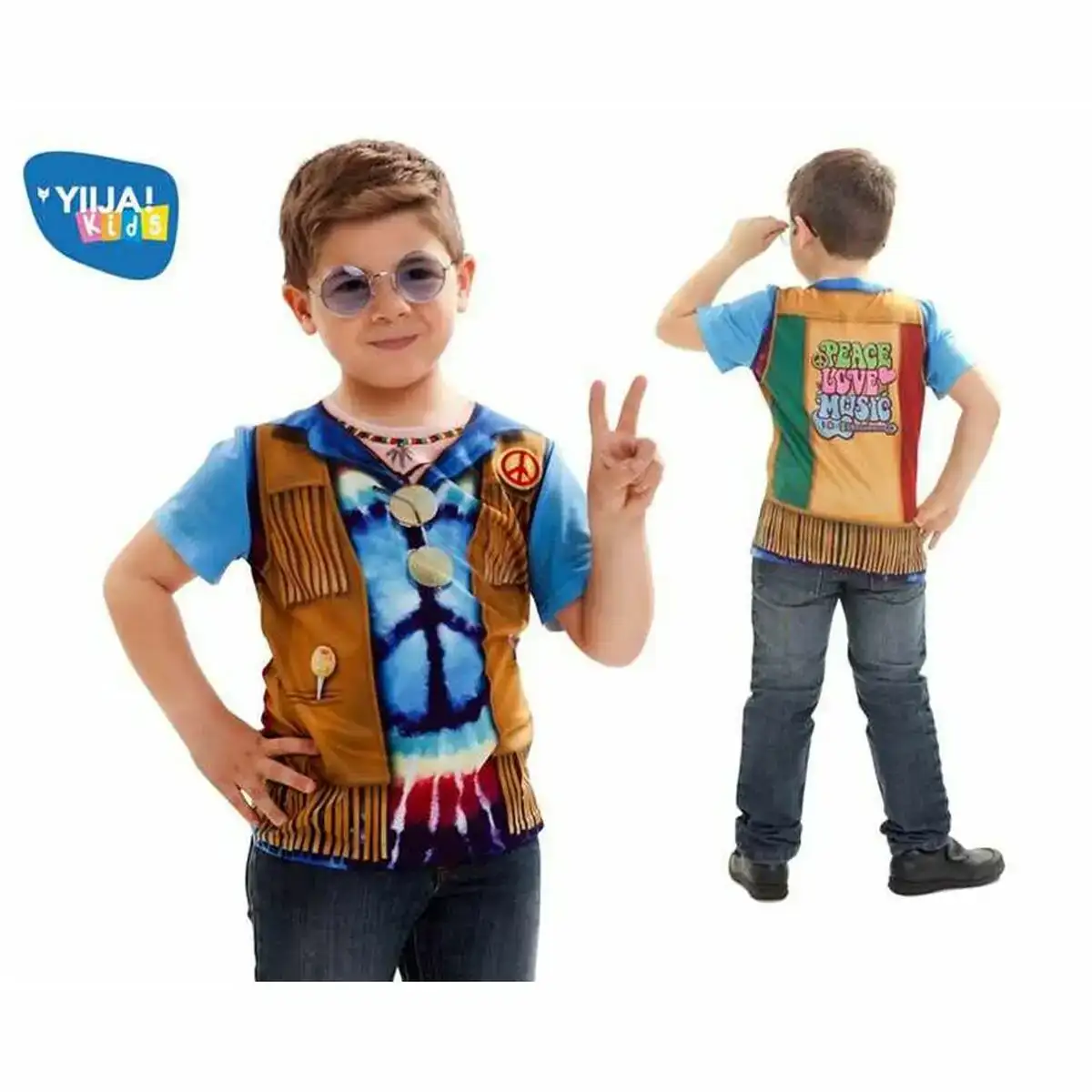 Deguisement pour enfants my other me boy hippie_4416. DIAYTAR COTE D'IVOIRE - Votre Source de Découvertes Shopping. Découvrez des trésors dans notre boutique en ligne, allant des articles artisanaux aux innovations modernes.