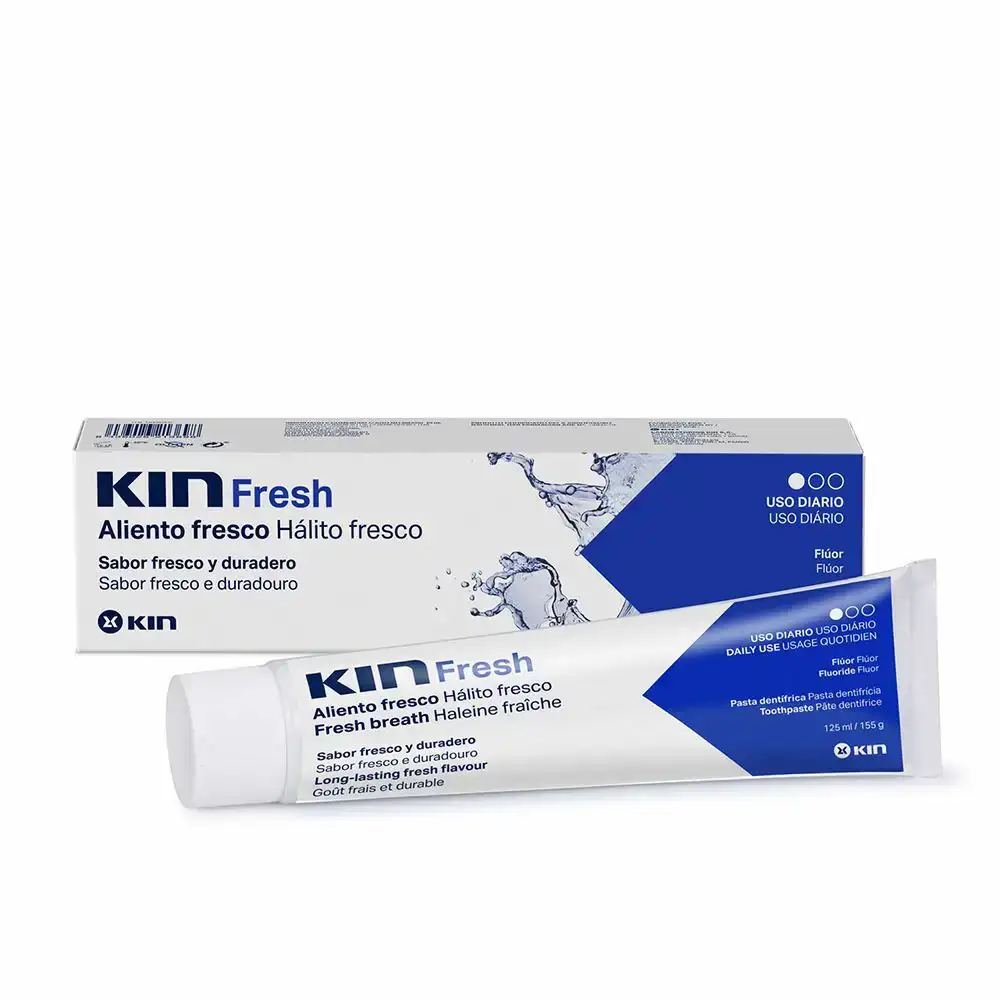 Dentifrice blanchissant haleine fraiche kin kin fresh 125 ml_4670. DIAYTAR COTE D'IVOIRE - Votre Escale Shopping incontournable. Explorez notre boutique en ligne et dénichez des trésors qui reflètent la richesse culturelle et la modernité du Côte d'Ivoire.