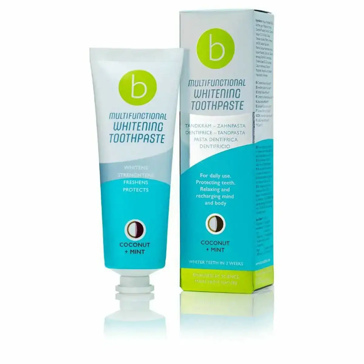 Dentifrice blanchissant multifunctional kokos mint beconfident 75 ml _2680. DIAYTAR COTE D'IVOIRE - Là où Vos Rêves Prendent Forme. Plongez dans notre catalogue diversifié et trouvez des produits qui enrichiront votre quotidien, du pratique à l'exceptionnel.