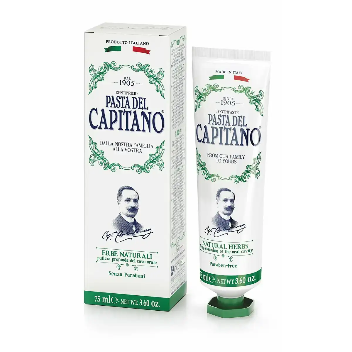 Dentifrice pasta del capitano natural herbs 75 ml_6975. DIAYTAR COTE D'IVOIRE - L'Écrin de Vos Désirs Shopping. Parcourez notre boutique en ligne et explorez des produits minutieusement choisis pour répondre à vos envies les plus exigeantes.
