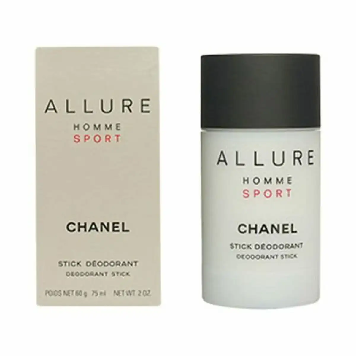 Deodorant en stick allure homme sport chanel 1cc7201 75 g 75 g_5202. DIAYTAR COTE D'IVOIRE - Là où Chaque Produit Est une Trouvaille. Parcourez notre catalogue diversifié et découvrez des articles qui enrichiront votre quotidien, du pratique à l'insolite.