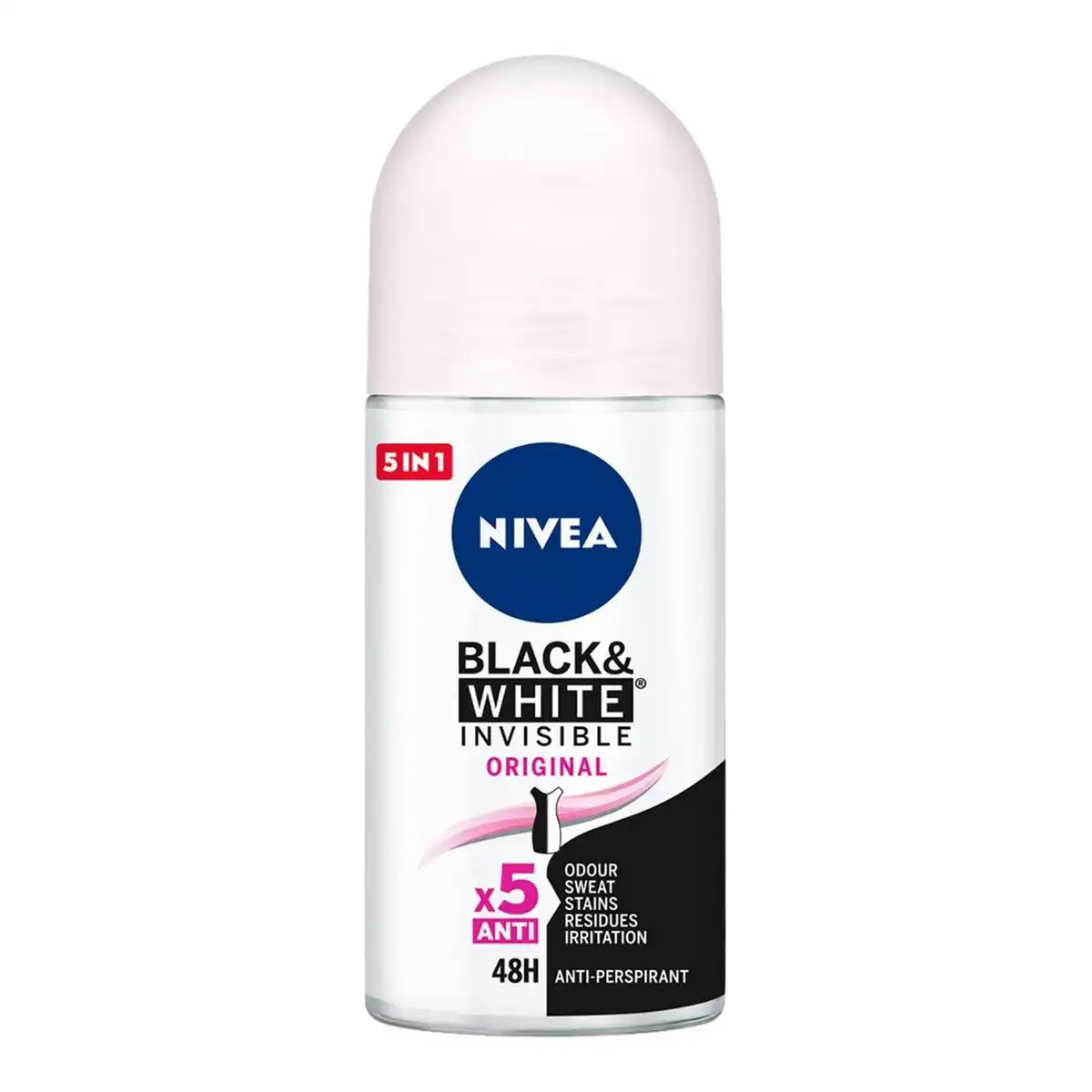 Deodorant roll on black white invisible original nivea 4005900388636 50 ml _5495. DIAYTAR COTE D'IVOIRE - Où la Tradition Renouvelée Rencontre l'Innovation. Explorez notre gamme de produits qui fusionnent l'héritage culturel avec les besoins contemporains.