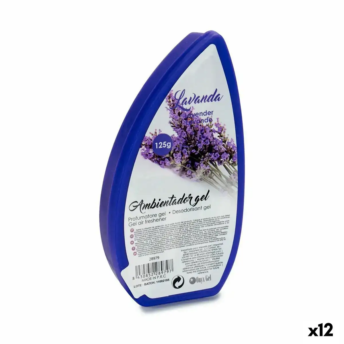 Desodorisant gel lavande 125 g 12 unites _7734. Votre Destination de Choix: DIAYTAR COTE D'IVOIRE - Où l'Authenticité Rencontre la Commodité. Faites l'expérience de magasiner en ligne pour des articles qui incarnent la richesse culturelle et la modernité du Côte d'Ivoire.