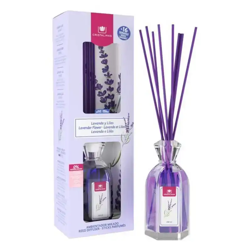 Desodorisant mikado cristalinas mikado lavande lila 180 ml_4144. DIAYTAR COTE D'IVOIRE - Là où Chaque Achat a du Sens. Explorez notre gamme et choisissez des produits qui racontent une histoire, votre histoire.