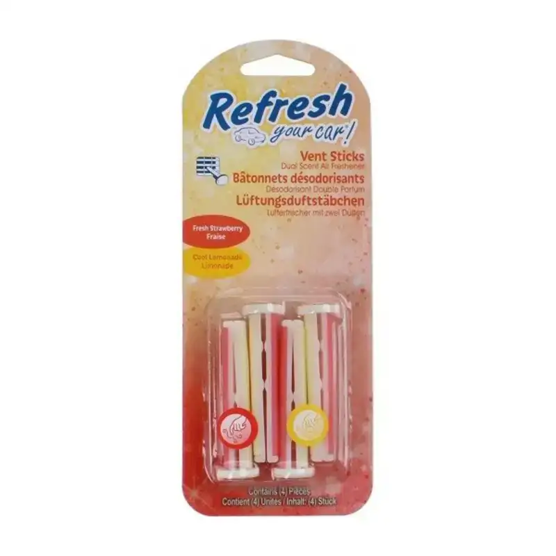 Desodorisant pour voiture california scents vent sticks fraise citron 2 pcs _7988. DIAYTAR COTE D'IVOIRE - Votre Boutique en Ligne, Votre Choix Illimité. Parcourez nos rayons et découvrez des produits qui vous inspirent, de la mode à la maison et bien plus.