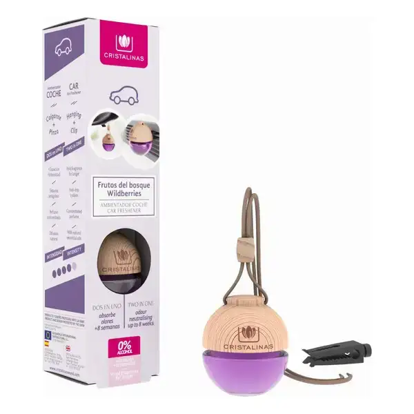Desodorisant pour voiture cristalinas fruits des bois 6 ml _4813. DIAYTAR COTE D'IVOIRE - Où Choisir Devient une Expérience Personnalisée. Explorez notre boutique en ligne pour découvrir des produits qui s'adaptent à votre style et à votre essence.