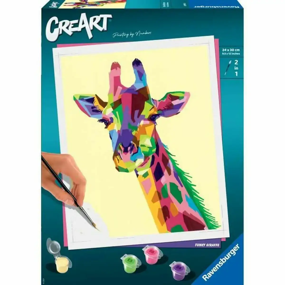 Dessins a peindre ravensburger creart large giraffe 24 x 30 cm_2521. Bienvenue sur DIAYTAR COTE D'IVOIRE - Où Chaque Produit a son Histoire. Découvrez notre sélection unique et choisissez des articles qui racontent la richesse culturelle et artistique du Côte d'Ivoire.