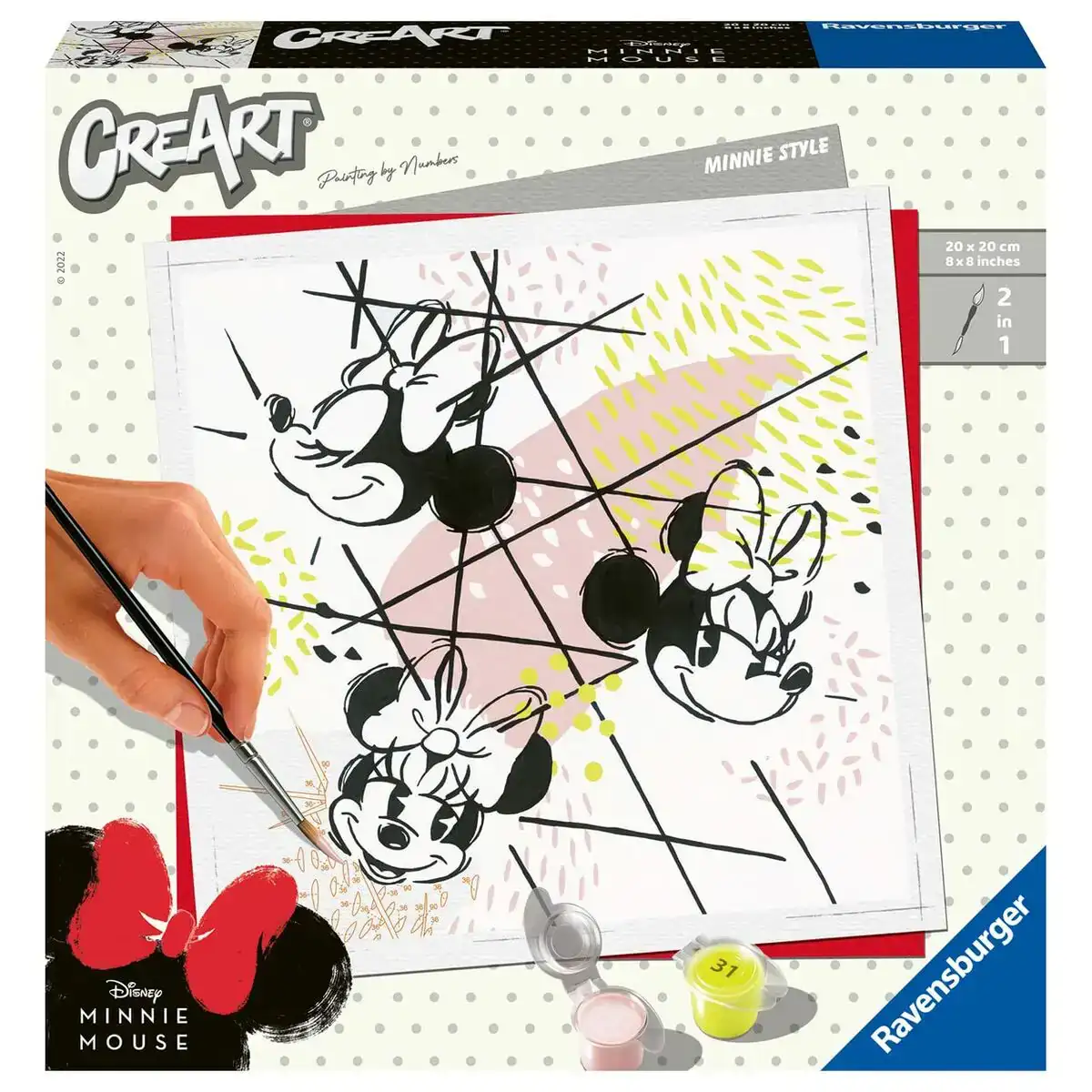 Dessins a peindre ravensburger minnie style 20 x 20 cm_4436. Bienvenue sur DIAYTAR COTE D'IVOIRE - Où Choisir est un Voyage Passionnant. Plongez dans notre catalogue et trouvez des produits qui révèlent la diversité et la beauté du Côte d'Ivoire.