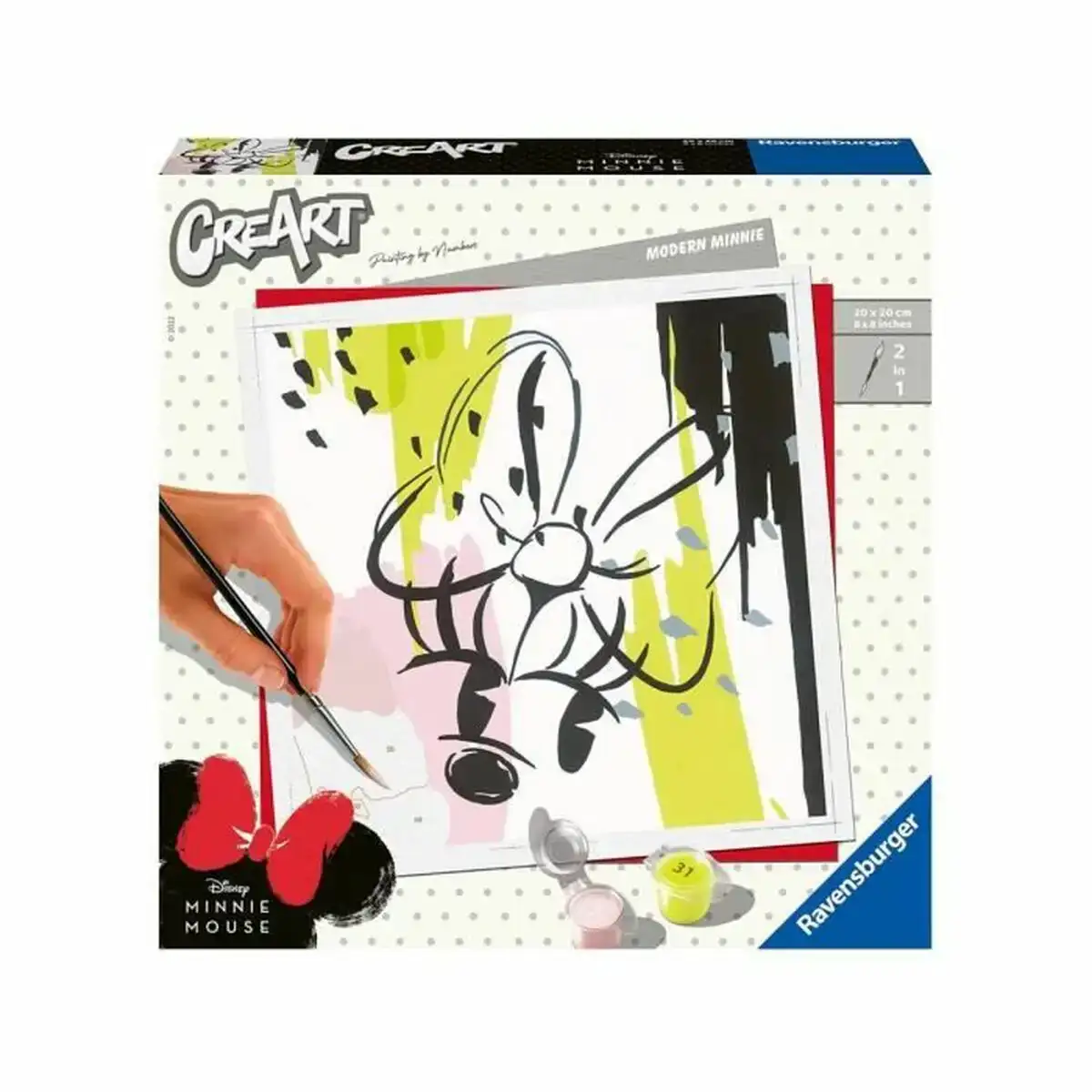 Dessins a peindre ravensburger modern minnie 20 x 20 cm_1771. Entrez dans le Monde Éclectique de DIAYTAR COTE D'IVOIRE. Explorez nos catégories et dénichez des trésors qui reflètent la richesse et l'authenticité du Côte d'Ivoire.