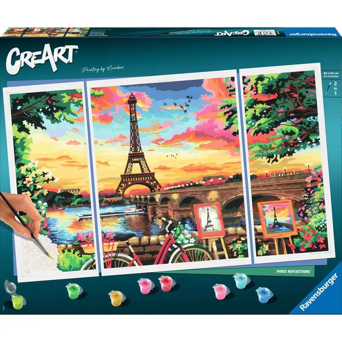 Dessins a peindre ravensburger paris reflections 80 x 50 cm 4 unites_9801. DIAYTAR COTE D'IVOIRE - Votre Escapade Shopping Virtuelle. Explorez notre boutique en ligne et dénichez des trésors qui évoquent la culture et le savoir-faire sénégalais, un clic à la fois.