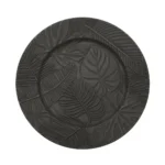 Dessous d assiette versa noir plastique 33 x 33 cm_4659. DIAYTAR COTE D'IVOIRE - Là où Choisir est une Affirmation de Style. Naviguez à travers notre boutique en ligne et choisissez des produits qui vous distinguent et vous valorisent.