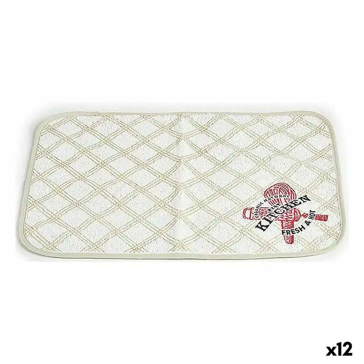 Dessous de plat 33 x 0 3 x 48 cm blanc vert 12 unites _3686. DIAYTAR COTE D'IVOIRE - Où la Qualité est Notre Engagement. Explorez notre boutique en ligne pour découvrir des produits conçus pour vous apporter satisfaction et plaisir.