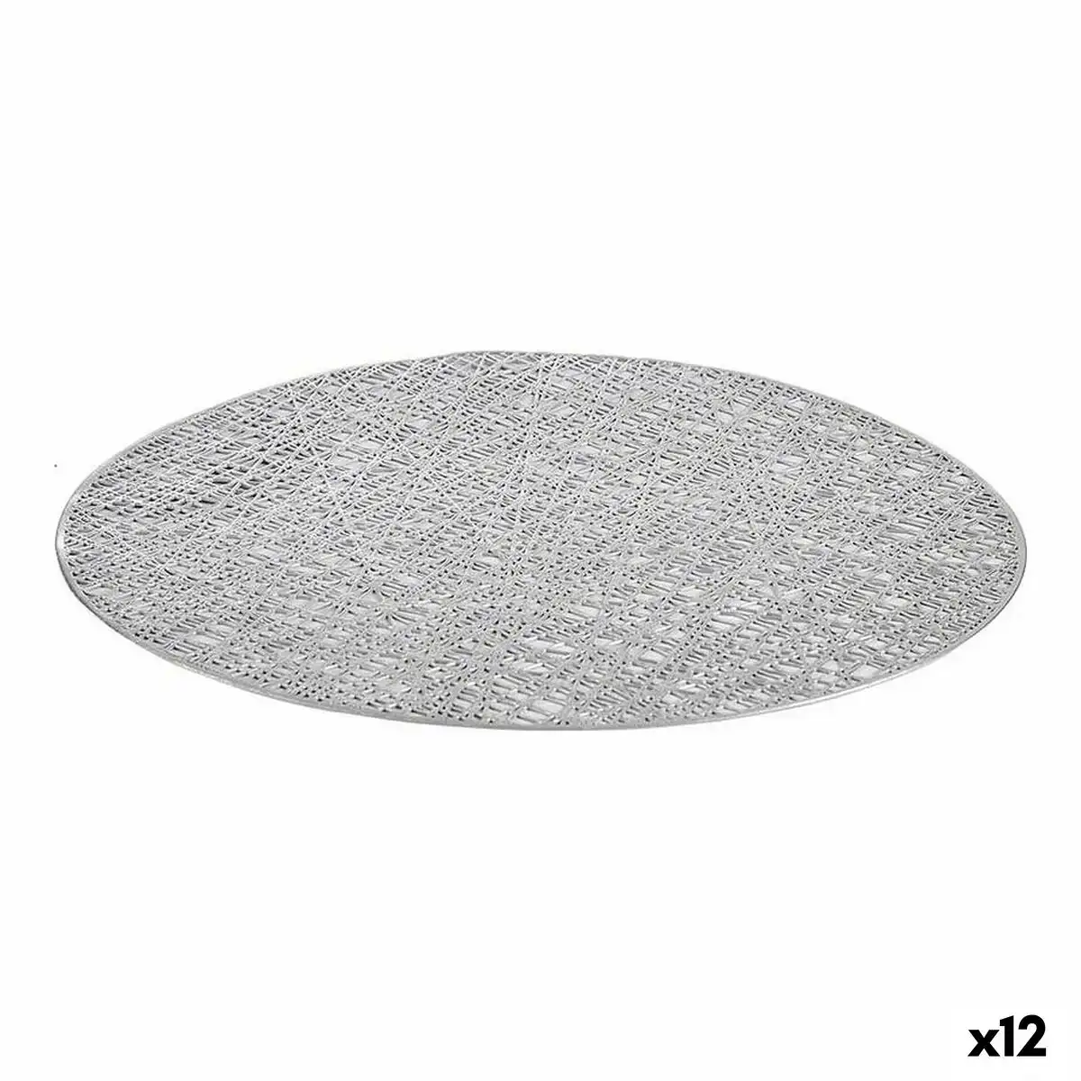 Dessous de plat argente plastique o 38 cm 12 unites _8704. DIAYTAR COTE D'IVOIRE - Là où la Diversité Rencontre la Qualité. Parcourez notre gamme complète et trouvez des produits qui incarnent la richesse et l'unicité du Côte d'Ivoire.