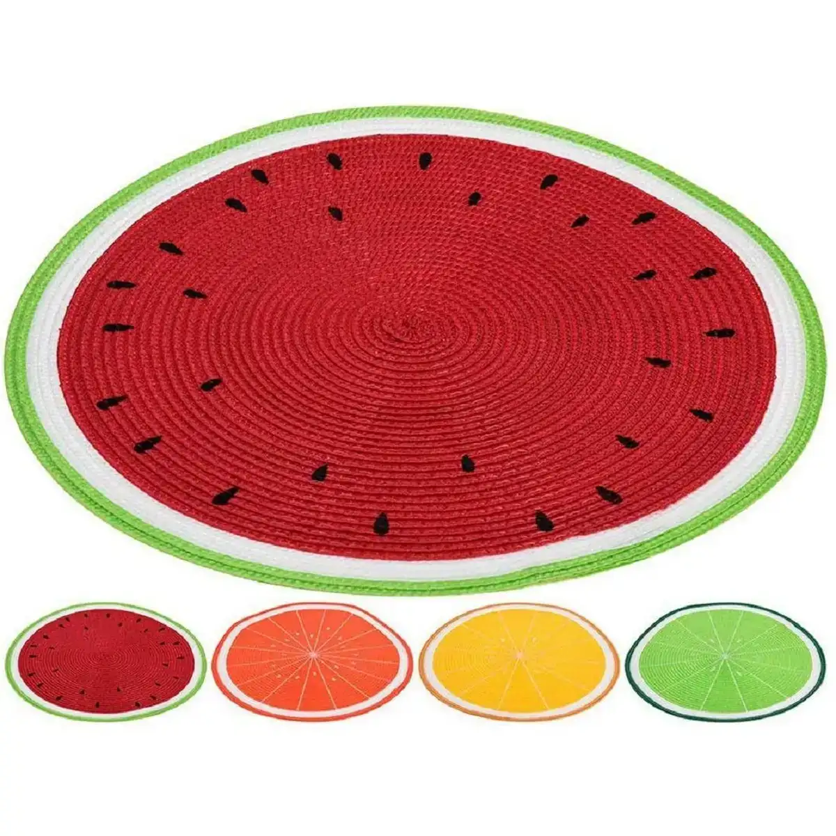 Dessous de plat excellent houseware individuel fruits o 38 cm multicouleur_7738. DIAYTAR COTE D'IVOIRE - L'Art de Vivre le Shopping Éthique. Parcourez notre gamme et choisissez des produits qui reflètent notre engagement envers des pratiques durables.