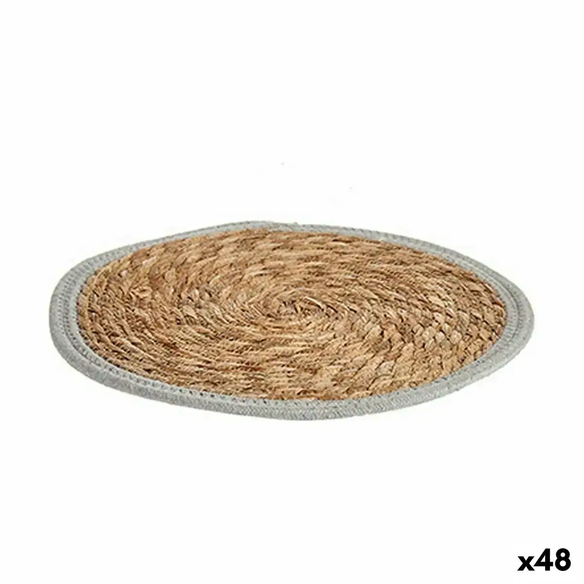 Dessous de plat naturel gris 35 x 1 x 35 cm 48 unites _7605. DIAYTAR COTE D'IVOIRE - L'Art de Vivre le Shopping Authentique. Découvrez notre boutique en ligne et trouvez des produits qui célèbrent la culture et l'héritage du Côte d'Ivoire.