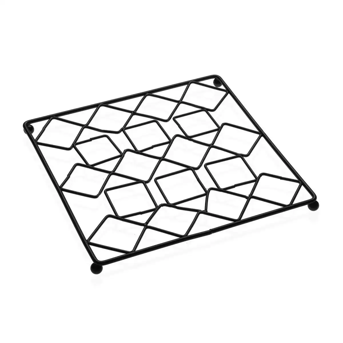 Dessous de plat versa noir metal acier 20 x 1 x 20 cm _1374. Entrez dans le Monde de DIAYTAR COTE D'IVOIRE - Où Chaque Article Raconte une Histoire Unique. Explorez notre boutique en ligne pour dénicher des trésors qui incarnent l'âme du Côte d'Ivoire.