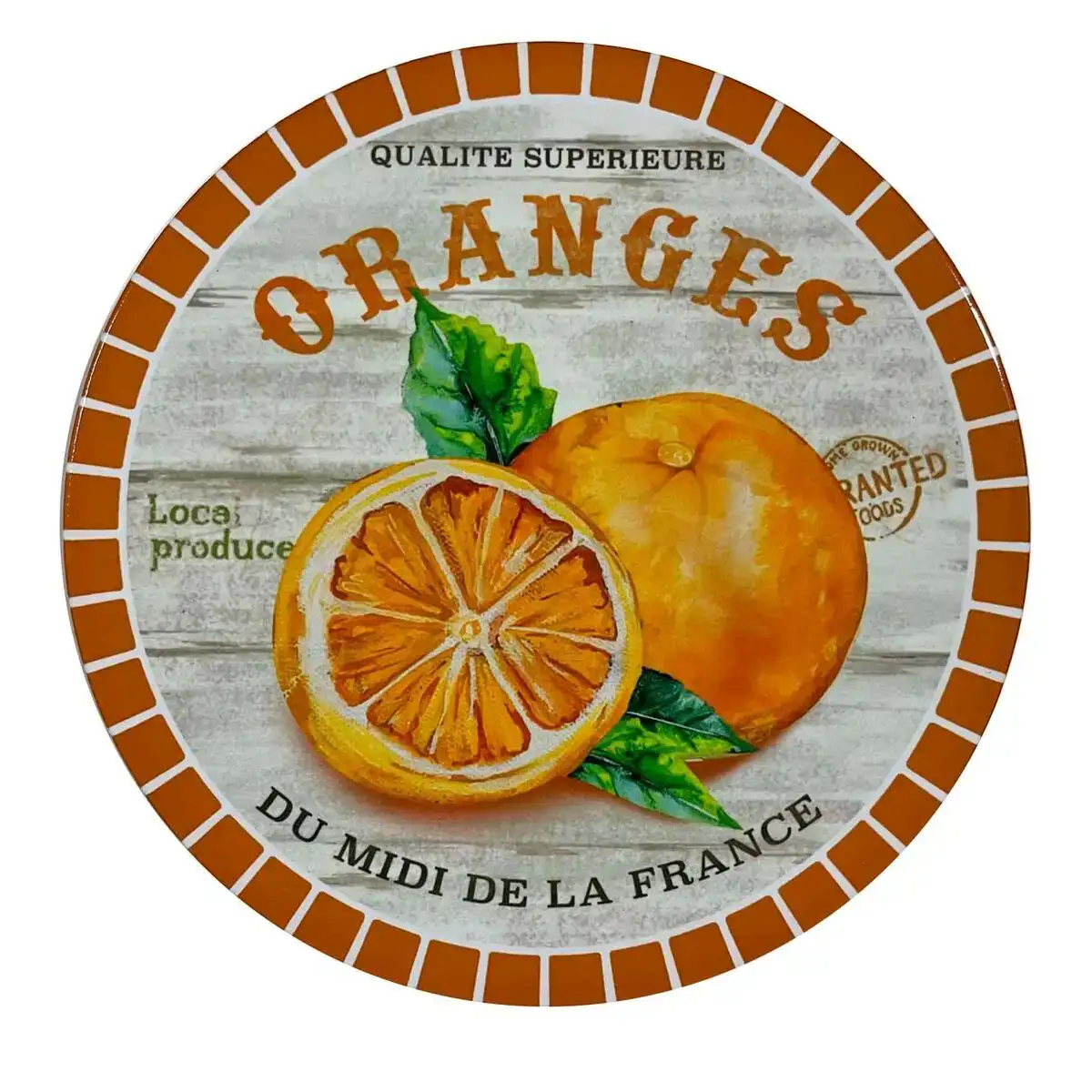 Dessous de plat versa orange ceramique 20 x 20 cm _5453. DIAYTAR COTE D'IVOIRE - L'Art de Vivre le Shopping Authentique. Découvrez notre boutique en ligne et trouvez des produits qui incarnent la passion et le savoir-faire du Côte d'Ivoire.