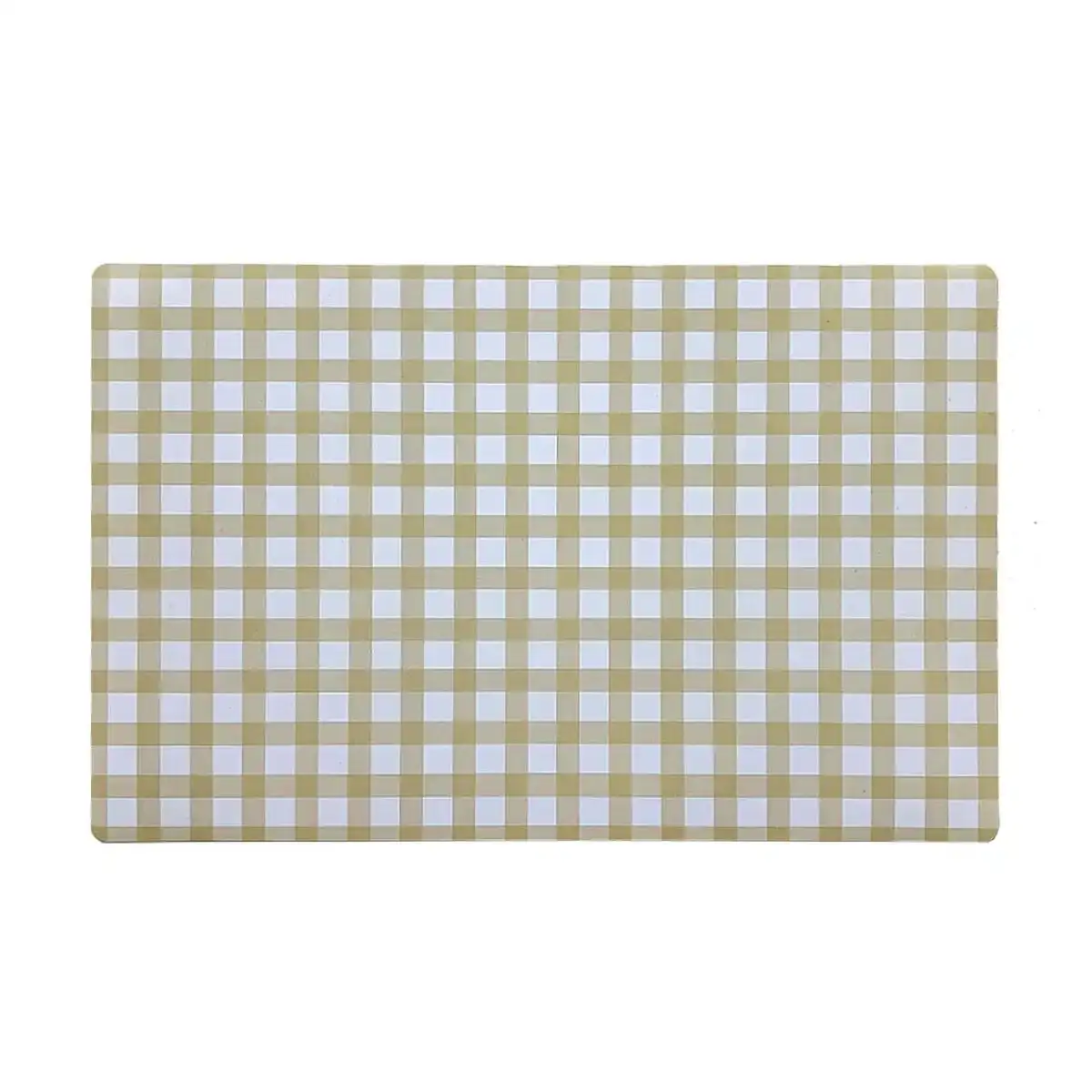 Dessous de plat versa vichy beige polypropylene 43 x 28 cm_6695. DIAYTAR COTE D'IVOIRE - Votre Passage vers le Raffinement. Plongez dans notre univers de produits exquis et choisissez des articles qui ajoutent une touche de sophistication à votre vie.