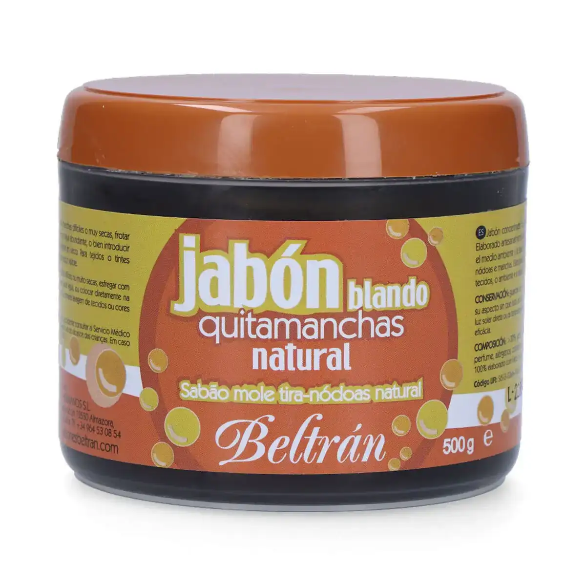 Detachant jabones beltran naturel savon 500 g_3928. DIAYTAR COTE D'IVOIRE - L'Art de Vivre le Shopping Inspiré. Parcourez notre catalogue et choisissez des produits qui reflètent votre passion pour la beauté et l'authenticité.