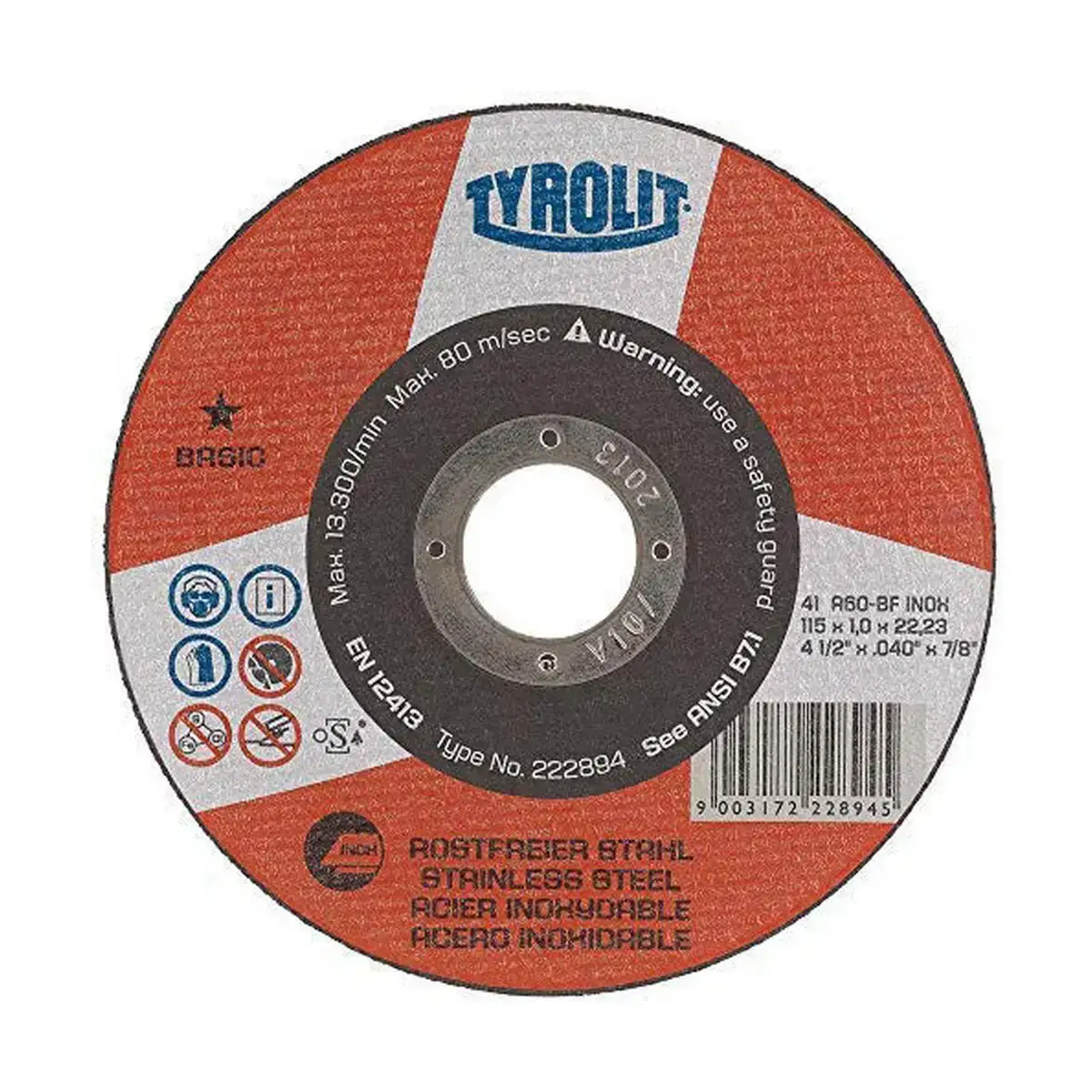 Disque de coupe tyrolit o115 x 1 2 x 22 23 mm_1761. DIAYTAR COTE D'IVOIRE - Là où le Shopping devient une Fête des Sens. Plongez dans notre univers et choisissez des produits qui éveillent votre goût pour l'esthétique et l'authenticité.