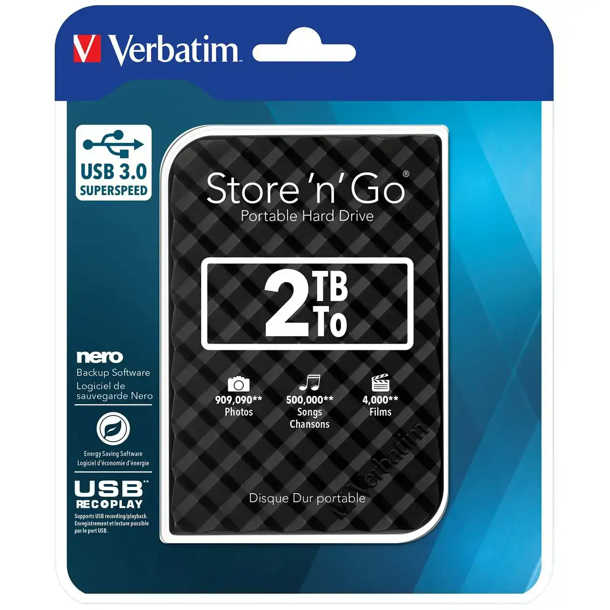 Disque dur externe verbatim store n go 2 tb usb 3 0 hdd 2 5 _4596. DIAYTAR COTE D'IVOIRE - Votre Passage vers la Découverte. Explorez notre boutique en ligne pour trouver des trésors qui vous attendent, du traditionnel à l'avant-garde.