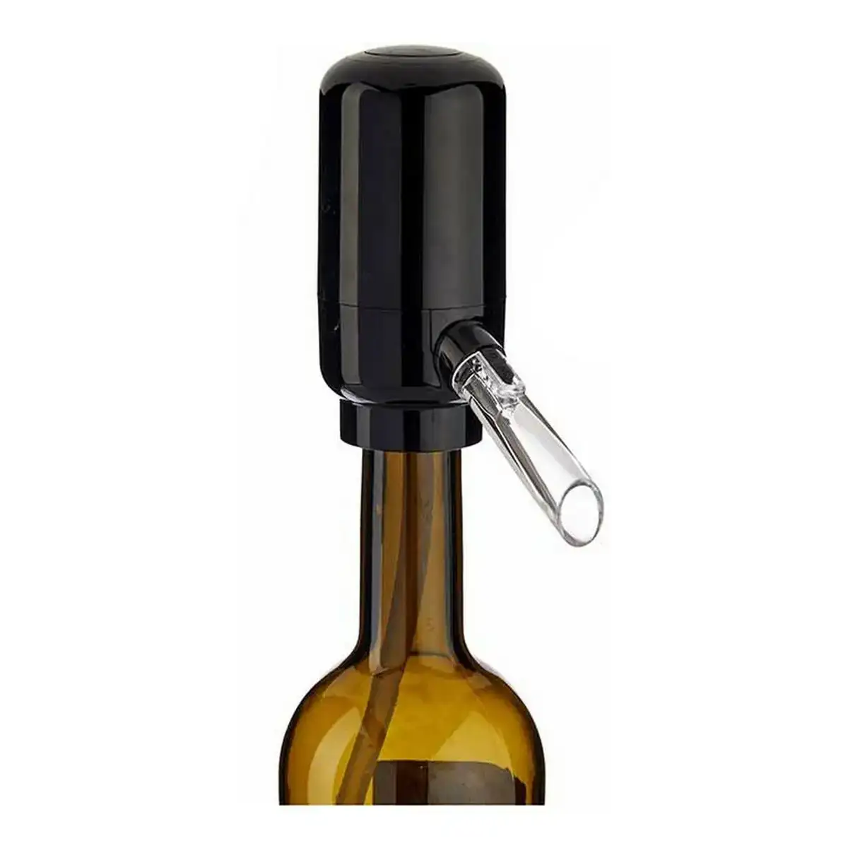 Distributeur aerateur de vin 5 x 11 x 10 cm noir transparent silicone abs_4840. DIAYTAR COTE D'IVOIRE - L'Art de Magasiner sans Limites. Naviguez à travers notre collection diversifiée pour trouver des produits qui élargiront vos horizons shopping.