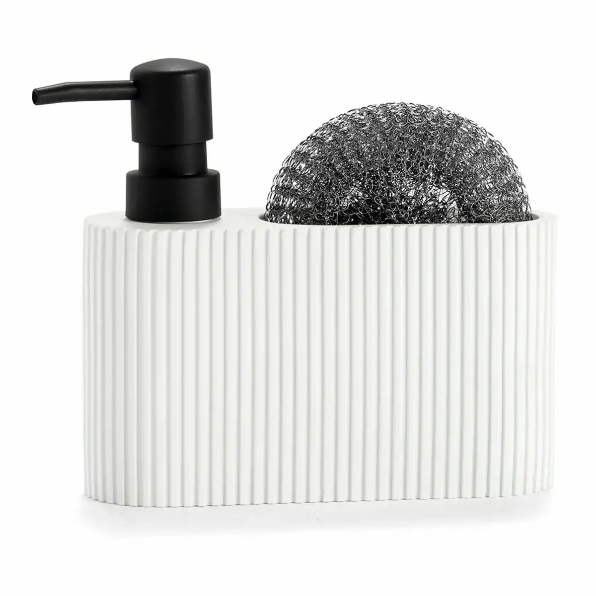 Distributeur de liquide vaisselle 2 en 1 andrea house cc71086 blanc resine tampon a recurer 16 x 5 x 15 cm 300 ml_6733. DIAYTAR COTE D'IVOIRE - Votre Passage vers le Chic et l'Élégance. Naviguez à travers notre boutique en ligne pour trouver des produits qui ajoutent une touche sophistiquée à votre style.