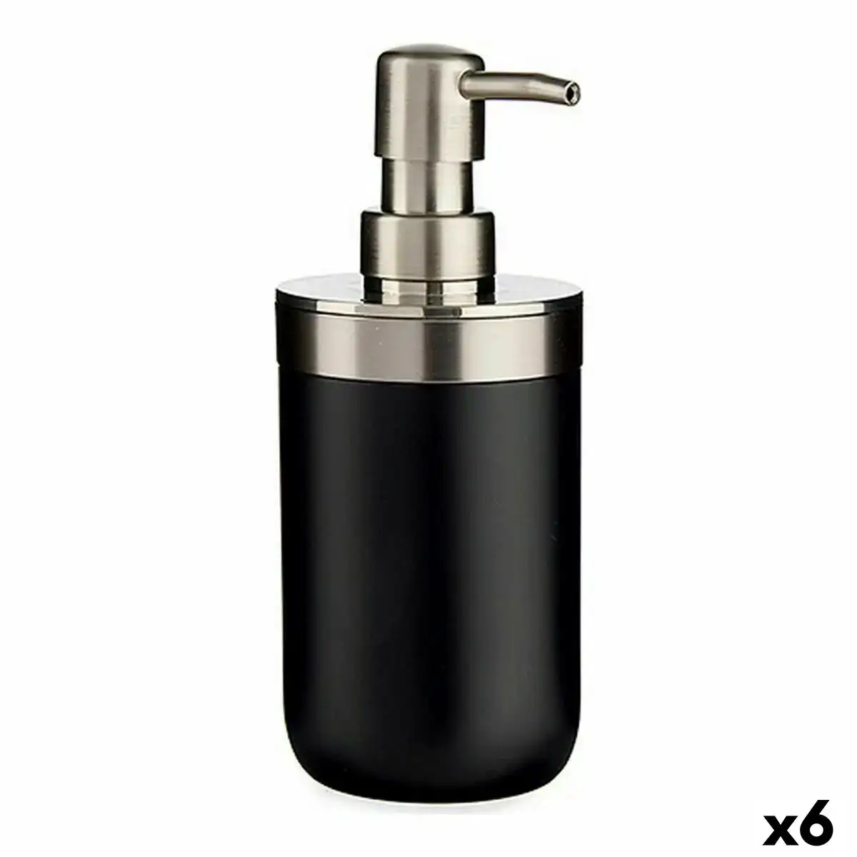 Distributeur de savon argente noir acier inoxydable plastique 350 ml 6 unites _7872. Bienvenue sur DIAYTAR COTE D'IVOIRE - Où Choisir est un Voyage Passionnant. Plongez dans notre catalogue et trouvez des produits qui révèlent la diversité et la beauté du Côte d'Ivoire.