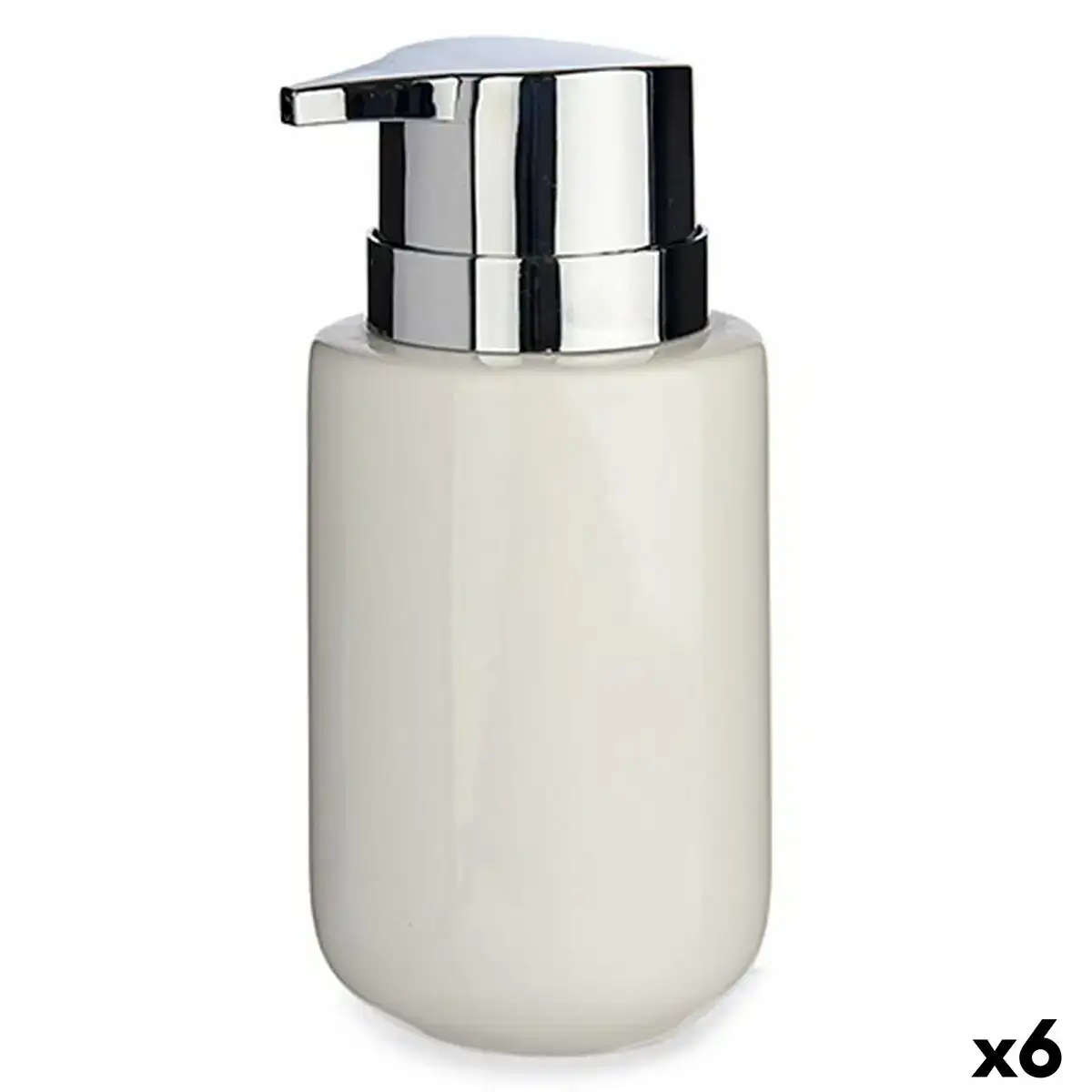 Distributeur de savon blanc argente metal ceramique 300 ml 6 unites _7409. Entrez dans l'Univers de DIAYTAR COTE D'IVOIRE - Où l'Innovation Rencontre la Tradition. Explorez notre sélection de produits modernes et traditionnels qui incarnent l'esprit dynamique du Côte d'Ivoire.