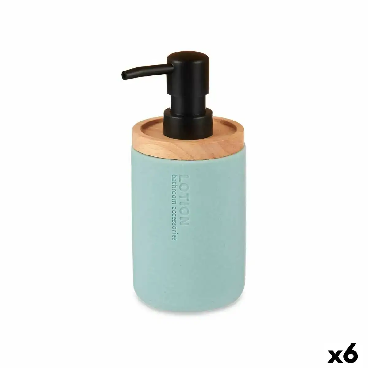 Distributeur de savon bleu bois resine plastique 6 unites _9458. DIAYTAR COTE D'IVOIRE - Là où Chaque Achat a du Sens. Explorez notre gamme et choisissez des produits qui racontent une histoire, votre histoire.