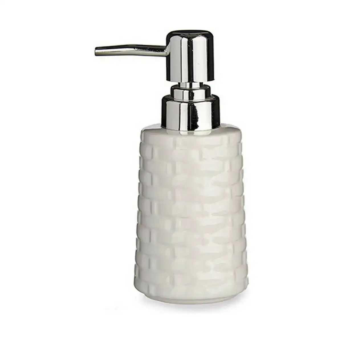Distributeur de savon ceramique argente blanc 6 unites 150 ml _4324. DIAYTAR COTE D'IVOIRE - Là où les Rêves de Shopping Deviennent Réalité. Naviguez à travers notre catalogue diversifié et choisissez parmi une variété d'articles qui feront de votre shopping une expérience inoubliable.