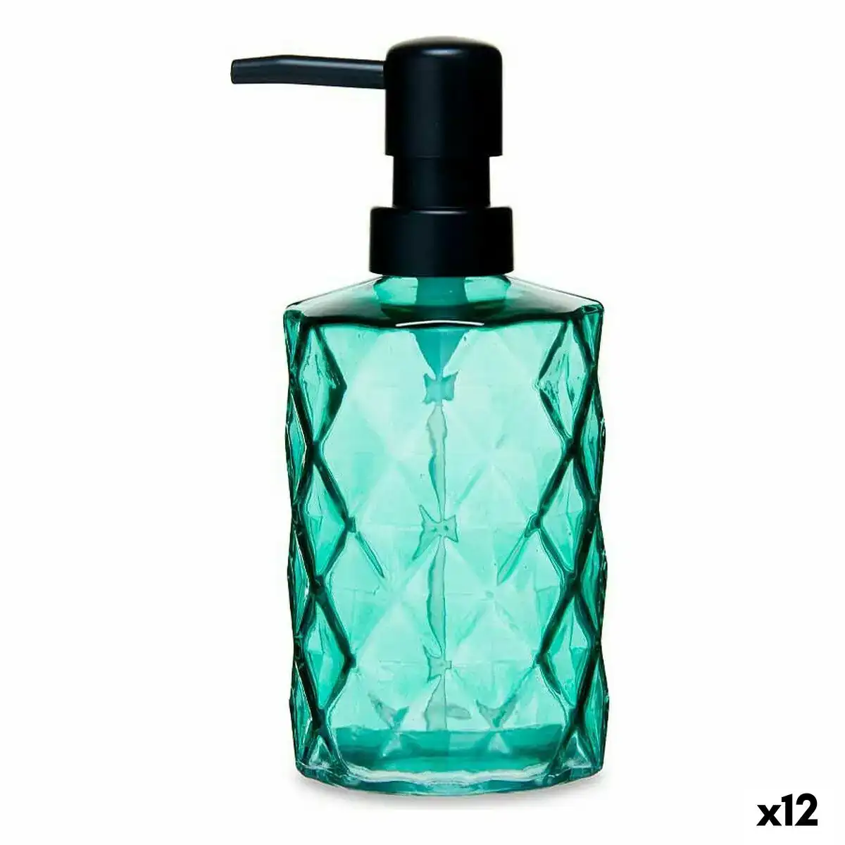 Distributeur de savon diamant verre vert plastique 410 ml 12 unites _3002. Entrez dans l'Univers de DIAYTAR COTE D'IVOIRE - Où Chaque Produit a son Éclat Unique. Explorez notre gamme variée et choisissez des articles qui illuminent votre quotidien.