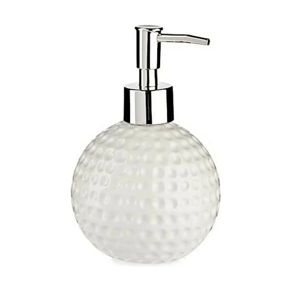 Distributeur de savon golf ceramique metal blanc 12 unites 300 ml _9347. DIAYTAR COTE D'IVOIRE - Là où Chaque Produit Évoque une Émotion. Parcourez notre catalogue et choisissez des articles qui vous touchent et qui enrichissent votre expérience.