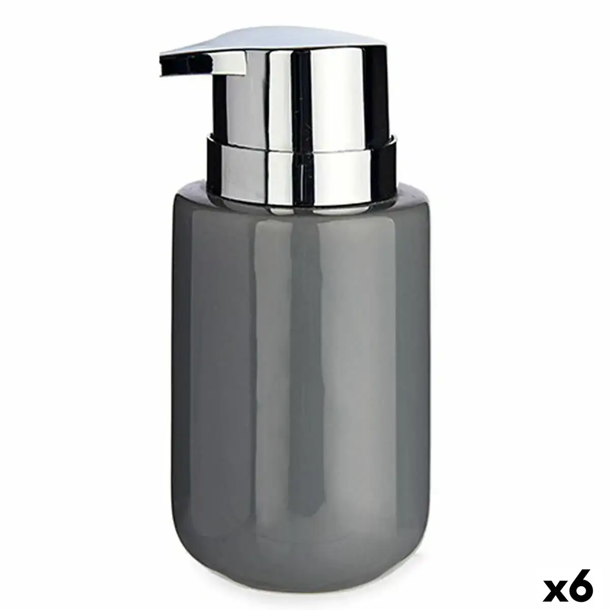 Distributeur de savon gris argente metal ceramique 350 ml 6 unites _3142. DIAYTAR COTE D'IVOIRE - L'Art de Vivre le Shopping Éthique. Parcourez notre gamme et choisissez des produits qui reflètent notre engagement envers des pratiques durables.