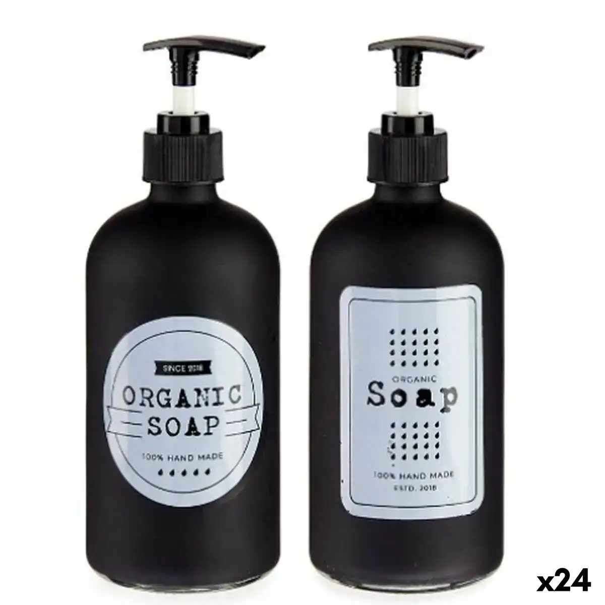 Distributeur de savon noir verre polypropylene 480 ml 24 unites _6079. DIAYTAR COTE D'IVOIRE - L'Art de Choisir, l'Art de Vivre. Parcourez notre boutique en ligne et découvrez des produits qui transforment chaque choix en une expérience enrichissante.