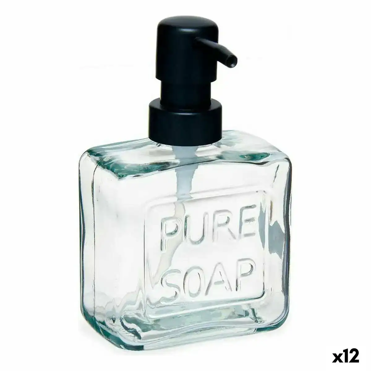 Distributeur de savon pure soap 250 ml verre transparent plastique 12 unites _5460. DIAYTAR COTE D'IVOIRE - Votre Destination Shopping Exquise. Explorez notre boutique en ligne et découvrez des trésors qui ajoutent une touche de sophistication à votre style et à votre espace.
