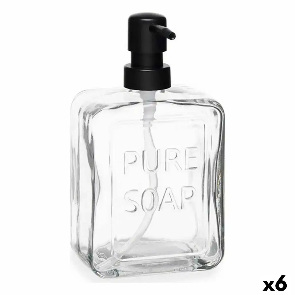 Distributeur de savon pure soap verre transparent plastique 570 ml 6 unites _8333. DIAYTAR COTE D'IVOIRE - Où l'Élégance Rencontre l'Authenticité. Naviguez à travers notre boutique en ligne et choisissez des produits qui incarnent le style et la tradition du Côte d'Ivoire.