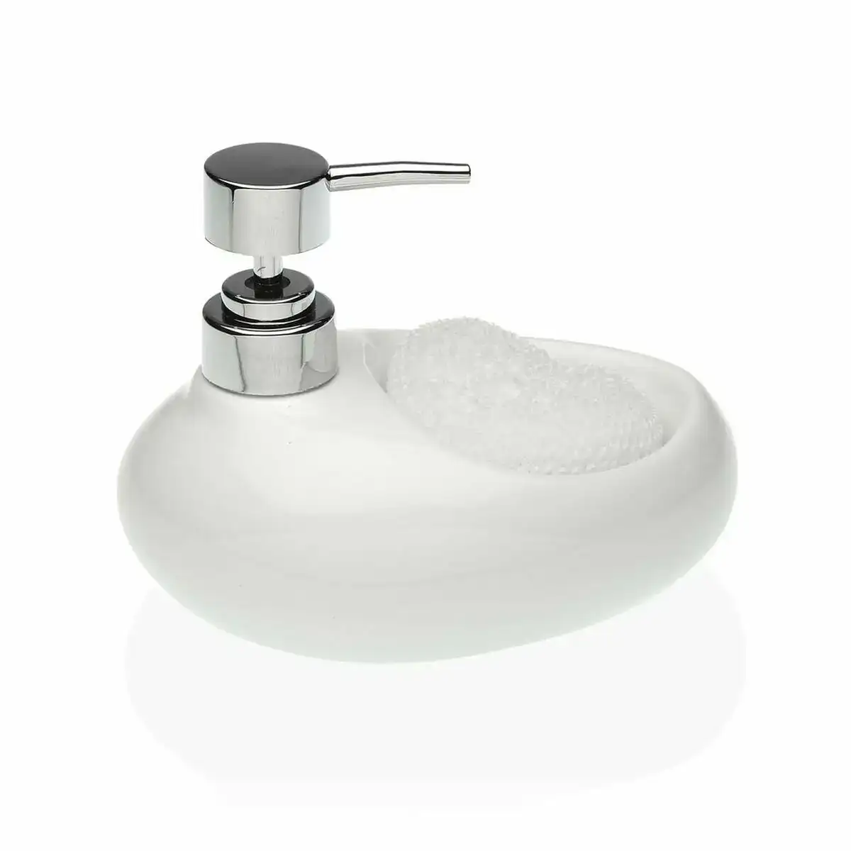 Distributeur de savon versa blanc tampon a recurer ceramique 16 5 x 16 x 10 5 cm _7702. Bienvenue chez DIAYTAR COTE D'IVOIRE - Où le Shopping Devient un Plaisir. Découvrez notre boutique en ligne et trouvez des trésors qui égaieront chaque jour de votre vie.