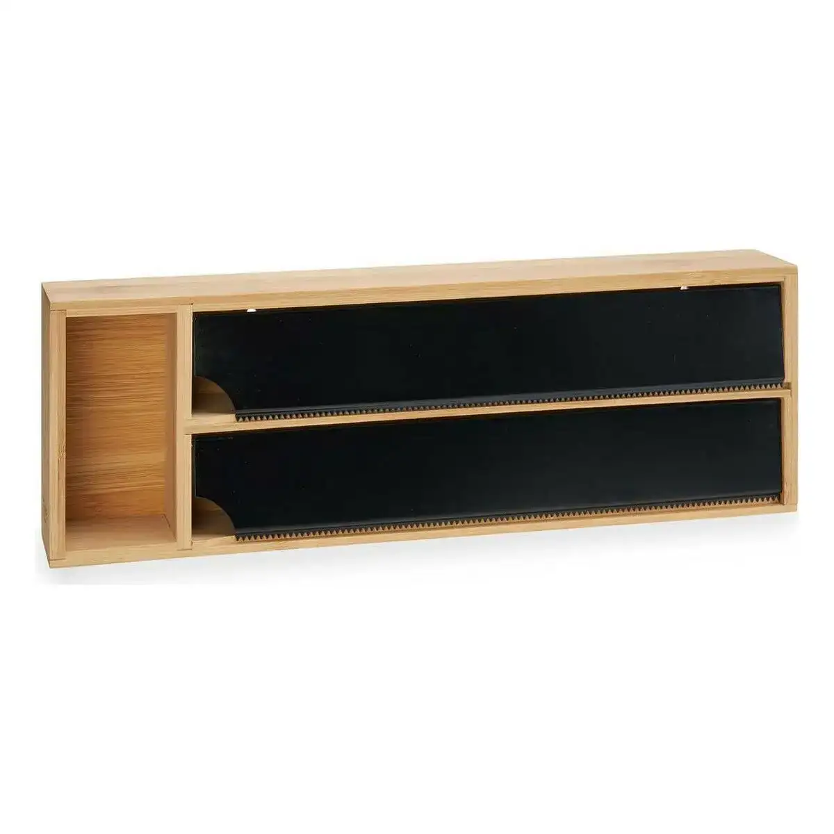 Distributeur double film naturel noir acier inoxydable bambou 40 x 7 x 13 cm _6503. Bienvenue sur DIAYTAR COTE D'IVOIRE - Où le Shopping est une Affaire Personnelle. Découvrez notre sélection et choisissez des produits qui reflètent votre unicité et votre individualité.