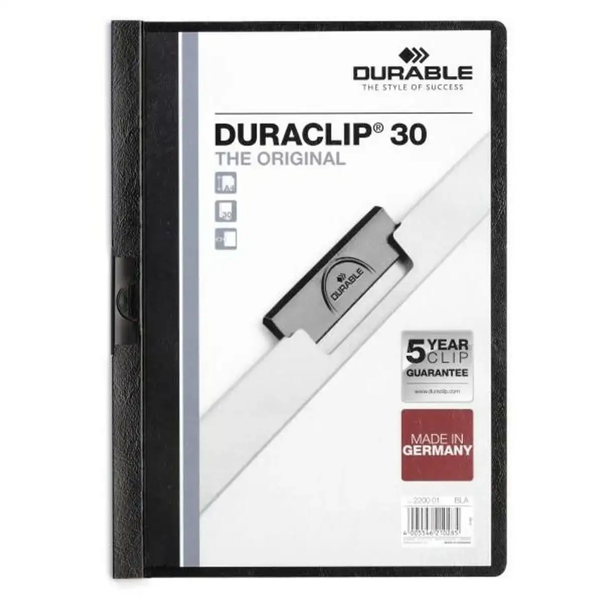 Dossier de portefeuilles durable duraclip 30 a4 noir a4 25 pieces_8818. DIAYTAR COTE D'IVOIRE - Votre Paradis Shopping au Cœur du Côte d'Ivoire. Explorez notre boutique en ligne et découvrez des produits conçus pour enchanter chaque aspect de votre vie.