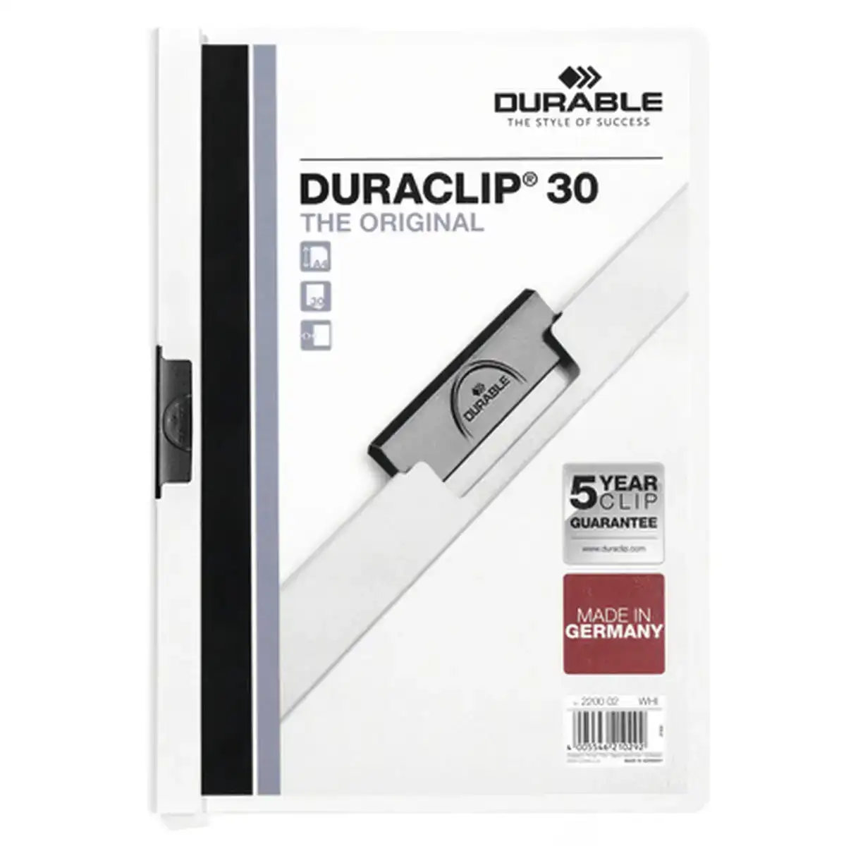 Dossier de portefeuilles durable duraclip 30 blanc transparent a4 25 unites _2343. DIAYTAR COTE D'IVOIRE - L'Art de Choisir, l'Art de Vivre. Parcourez notre boutique en ligne et découvrez des produits qui transforment chaque choix en une expérience enrichissante.