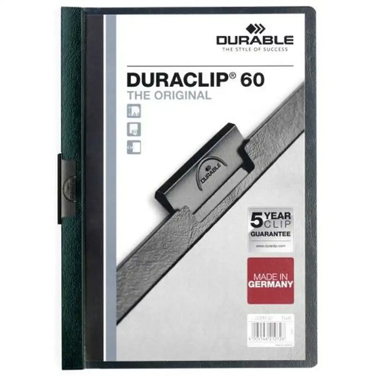 Dossier de portefeuilles durable duraclip 60 transparent a4 25 pieces vert fonce_6550. DIAYTAR COTE D'IVOIRE - L'Art de Choisir, l'Art de Vivre. Parcourez notre boutique en ligne et choisissez parmi des produits de qualité qui ajoutent de l'élégance à votre quotidien.