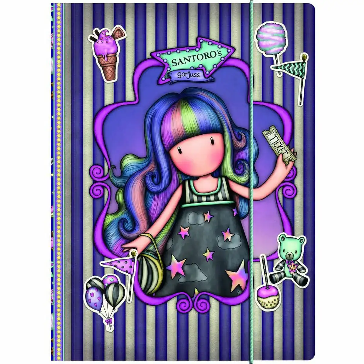 Dossier gorjuss up and away a4 violet 24 8 x 9 x 33 4 cm _3977. DIAYTAR COTE D'IVOIRE - Votre Passage vers l'Éclat et la Beauté. Explorez notre boutique en ligne et trouvez des produits qui subliment votre apparence et votre espace.