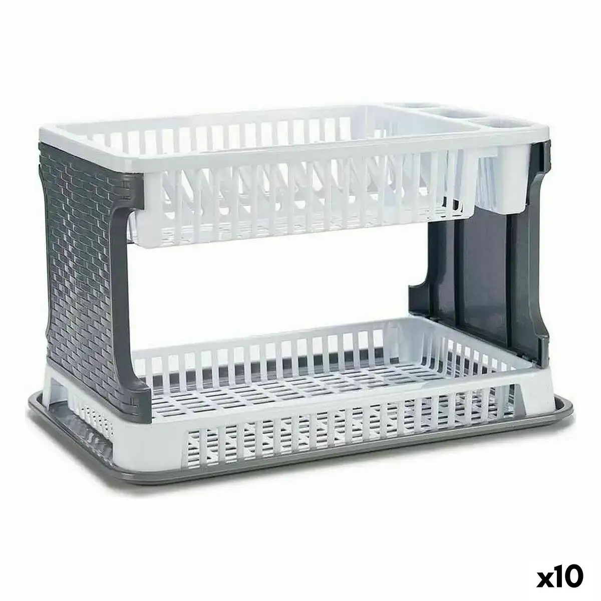 Draineur blanc plastique 44 5 x 30 3 x 27 cm 10 unites _4149. DIAYTAR COTE D'IVOIRE - Votre Escale Shopping incontournable. Explorez notre boutique en ligne et dénichez des trésors qui reflètent la richesse culturelle et la modernité du Côte d'Ivoire.