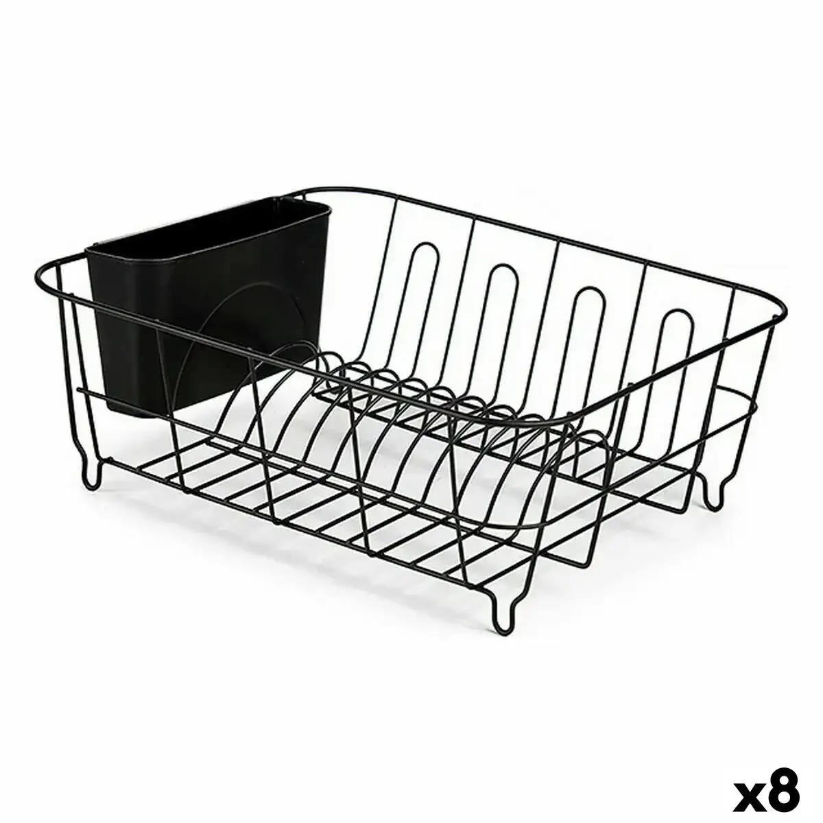 Draineur noir acier 33 5 x 13 8 x 36 5 cm 8 unites _4464. DIAYTAR COTE D'IVOIRE - Votre Plateforme Shopping Engagée. Explorez notre catalogue et choisissez des produits qui reflètent notre dévouement envers la qualité et la satisfaction du client.