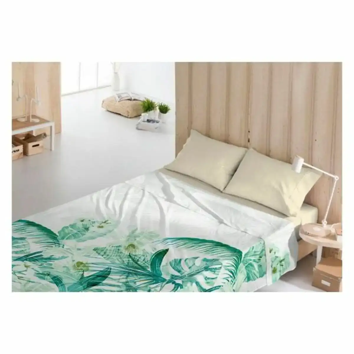 Drap costura toscana tropical_1519. DIAYTAR COTE D'IVOIRE - L'Art de Choisir, l'Art de Vivre. Parcourez notre boutique en ligne et découvrez des produits qui transforment chaque choix en une expérience enrichissante.