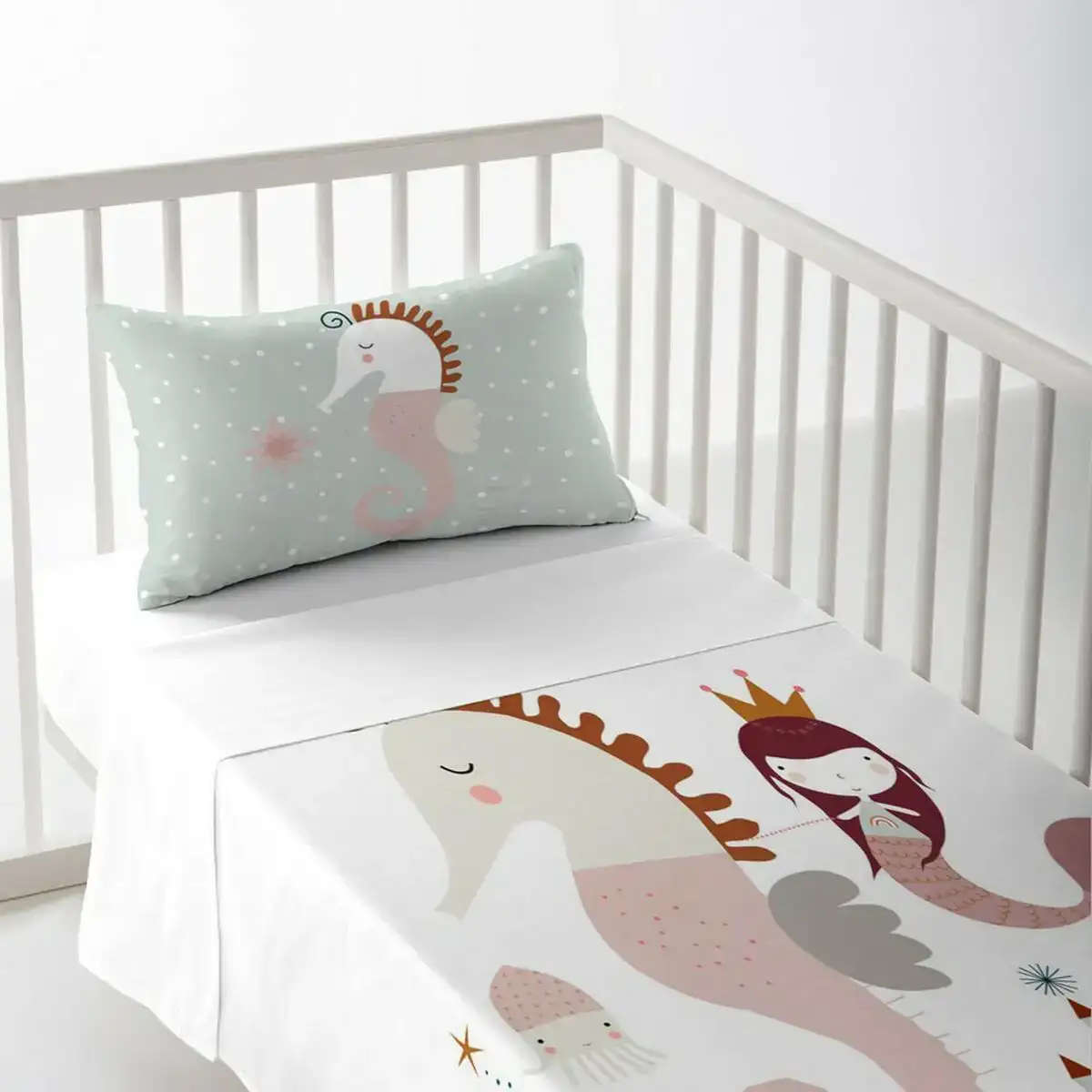 Drap haciendo el indio seahorse 120 x 180 cm berceau de 80 _1535. DIAYTAR COTE D'IVOIRE - Où l'Élégance Rencontré l'Accessibilité. Parcourez notre catalogue et trouvez des produits qui apportent une touche de sophistication à votre vie quotidienne sans compromettre votre budget.